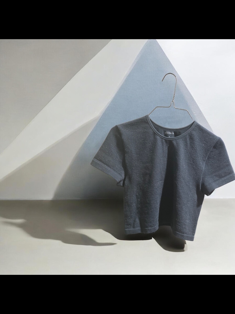 Womans Waffles Short Sleeve - Charcoal Gray